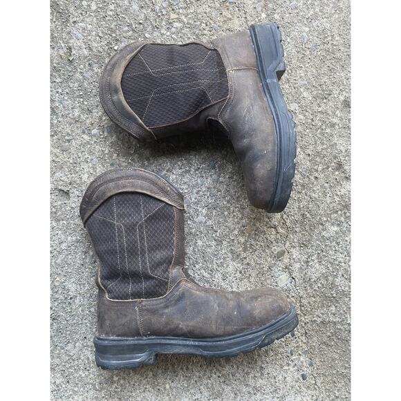 Herman Survivors Boot Mens Brown Leather Safety Cowboy Boots Sz 13 main image 12